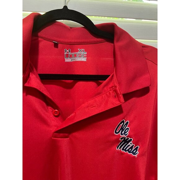 Under Armour Ole Miss Rebels Polo Shirt - Size XL - Picture 2 of 3
